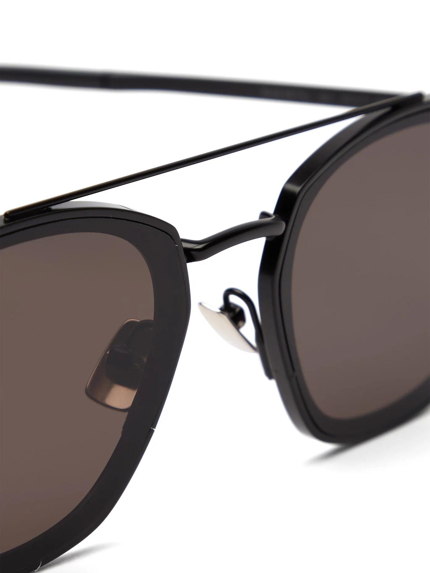 Round-frame top-bar metal sunglasses - 5