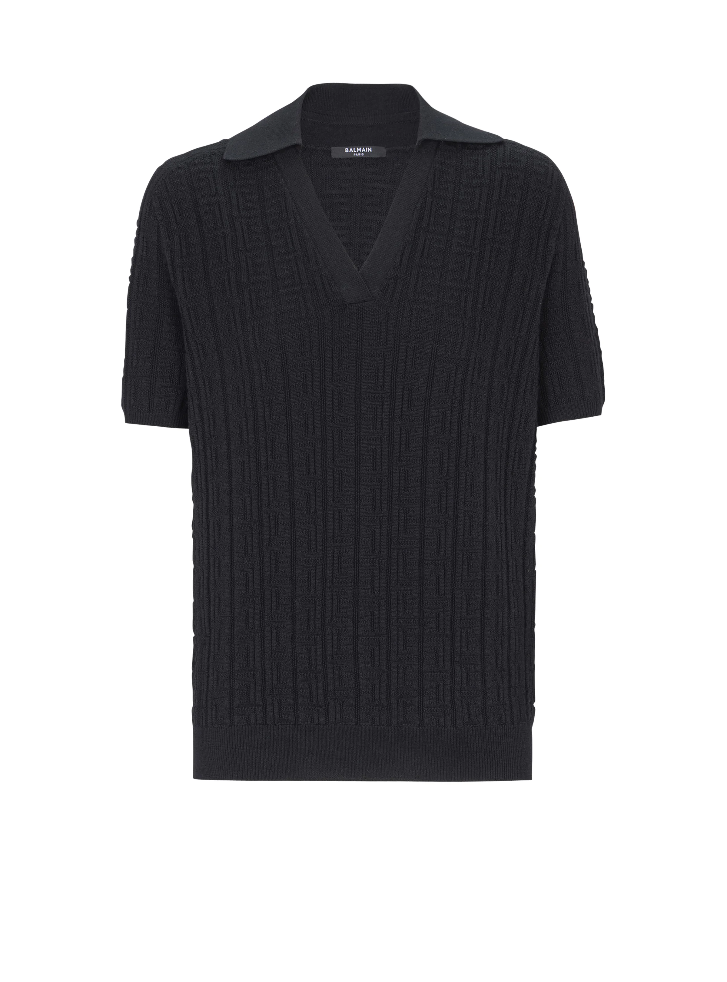 Monogram knit polo - 1