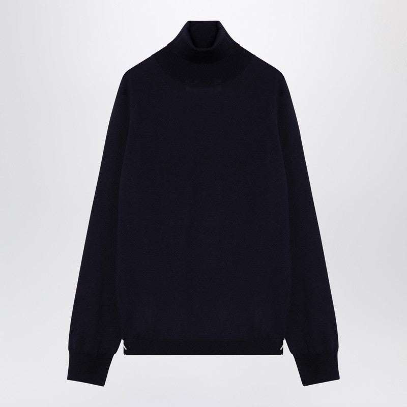 スウェット・トレーナー MAISON MARGIELA TURTLENECK PULLOVER IN NAVY WOOL Maison Margiela TURTLENECK PULLOVER IN NAVY WOOL