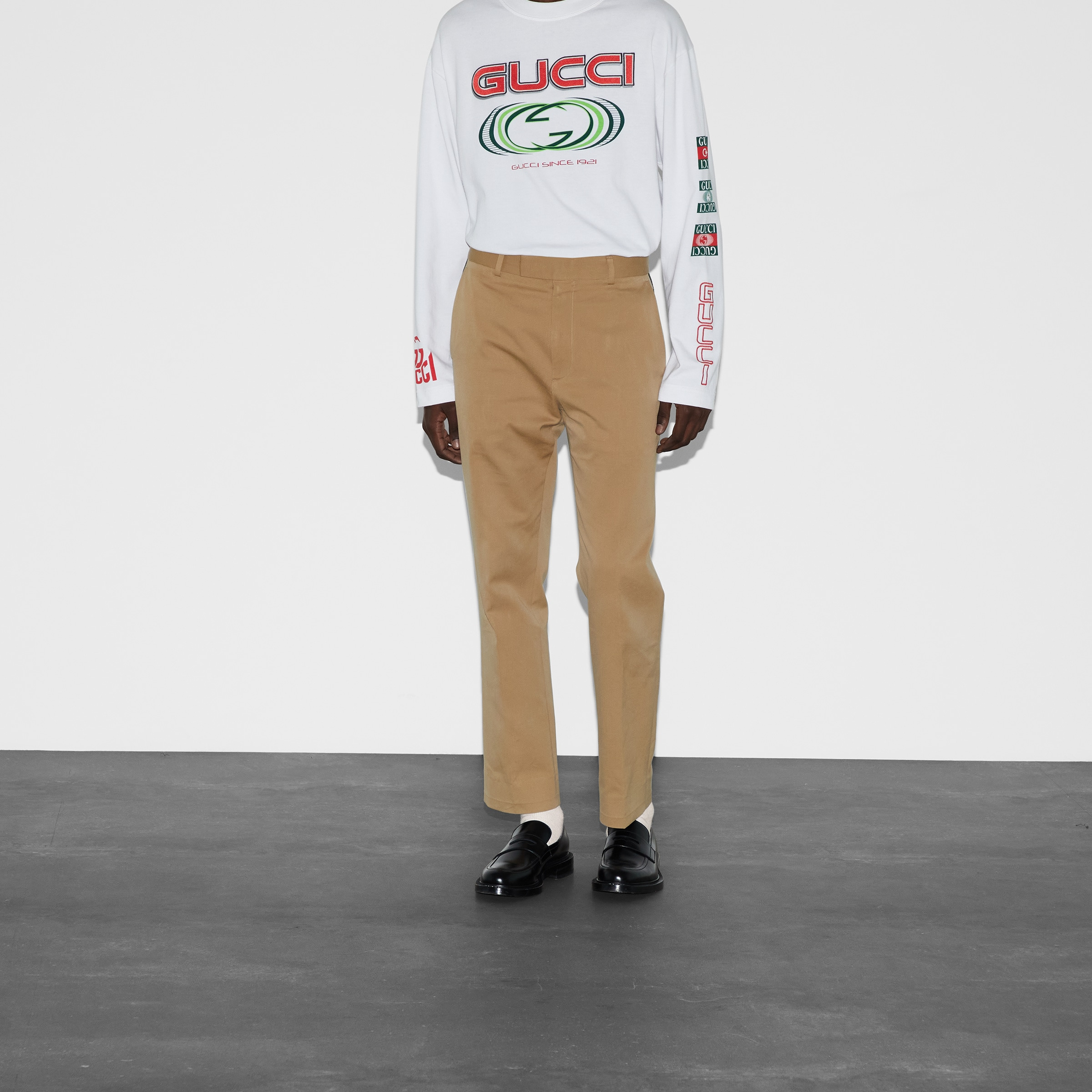 Cotton gabardine pant with Web - 3