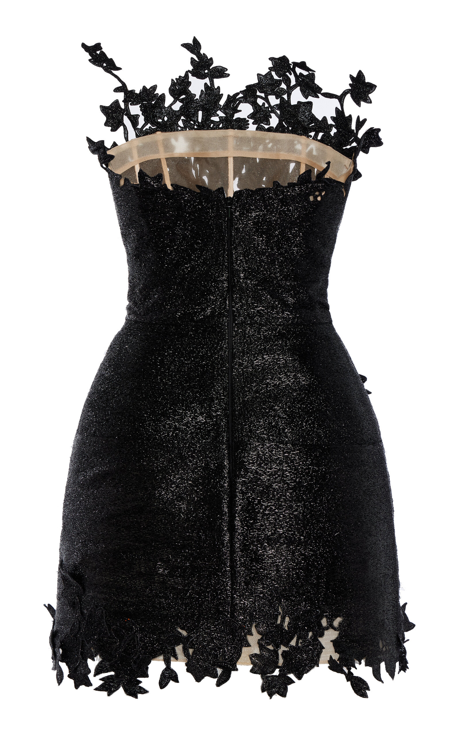 Embroidered Threadwork Mini Dress black - 6