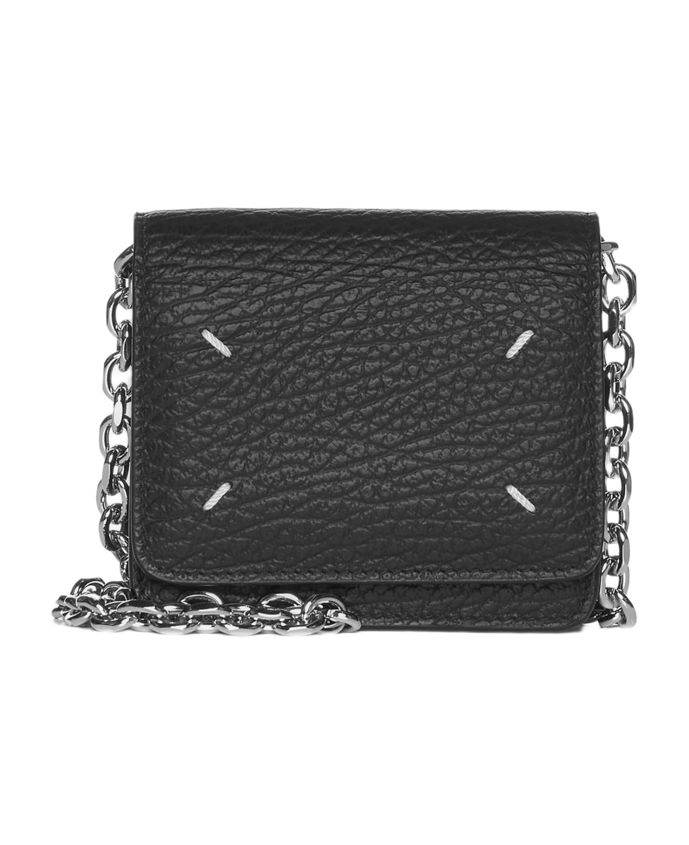 Small Leather Chain Wallet Bag - 1