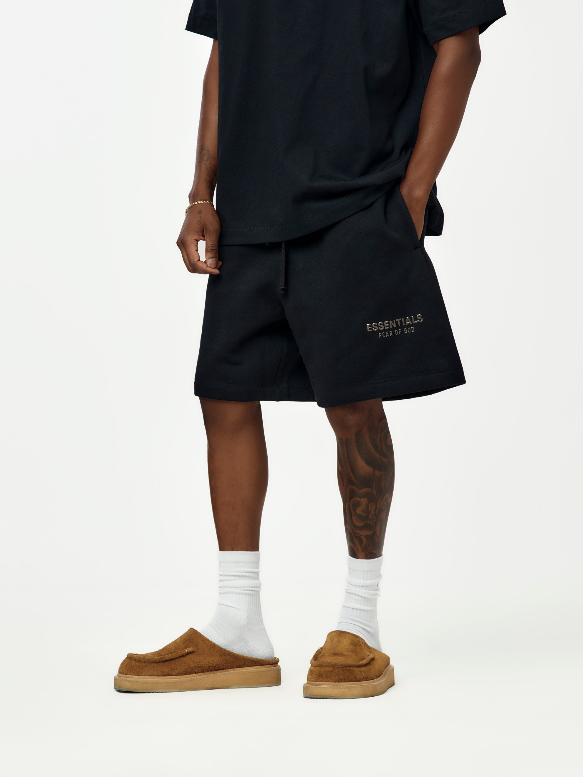 CLASSIC FLEECE SWEATSHORT (JET BLACK) - 2
