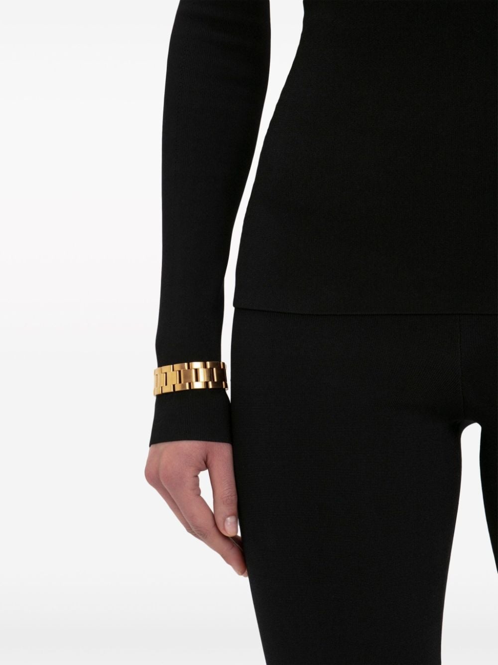 cut-out ribbed-knit top - 7