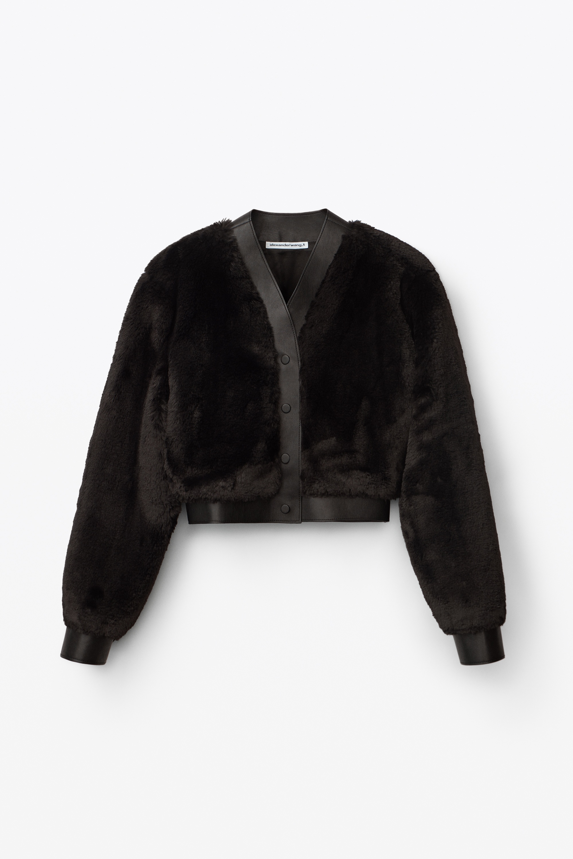 FAUX FUR CARDIGAN - 1