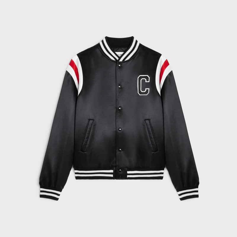 Celine bomber jacket in thick satin 1