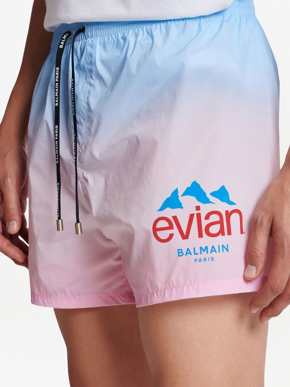 x Evian gradient swim shorts - 5