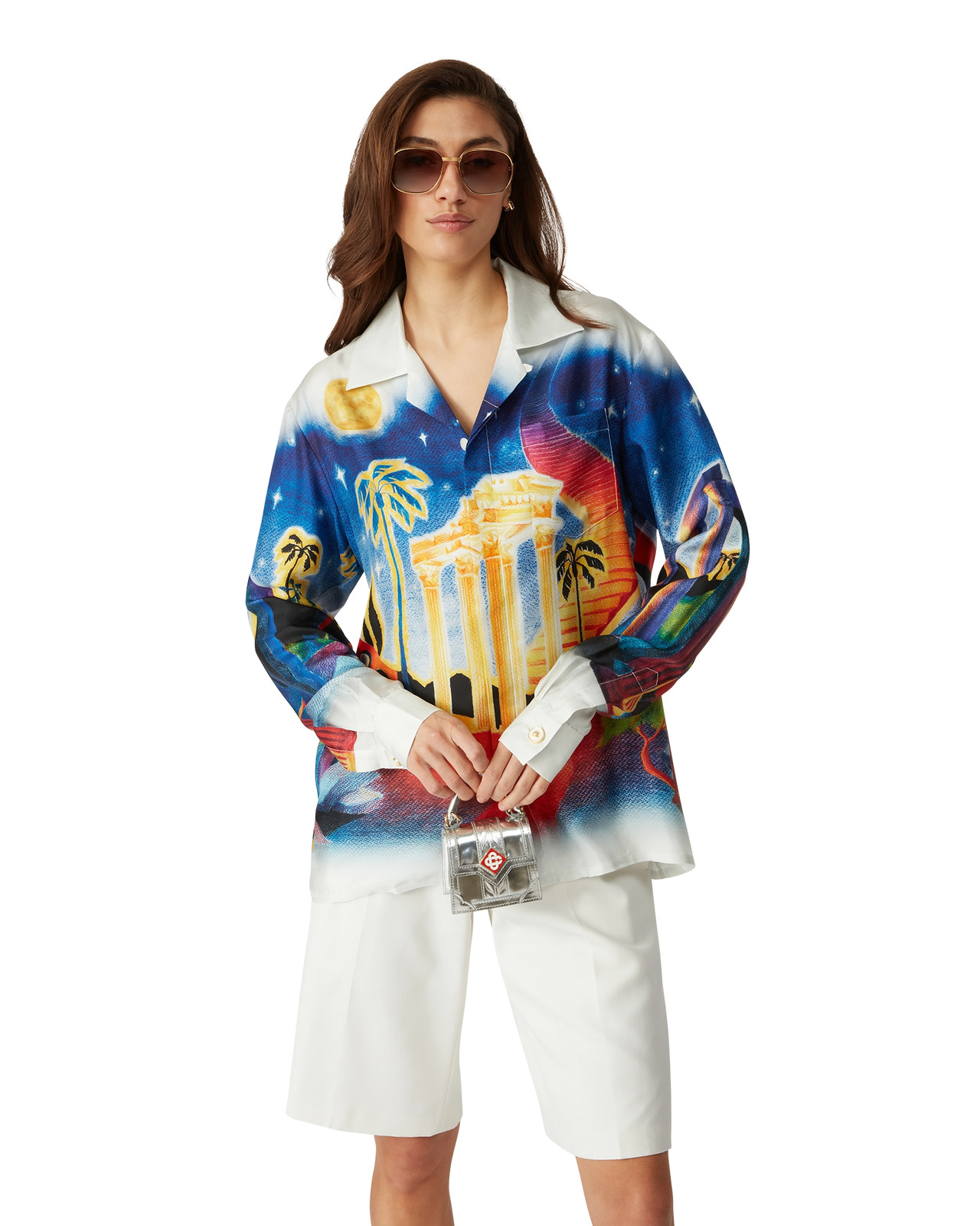 CASABLANCA Midnight Acropolis Silk Shirt | Casablanca Paris