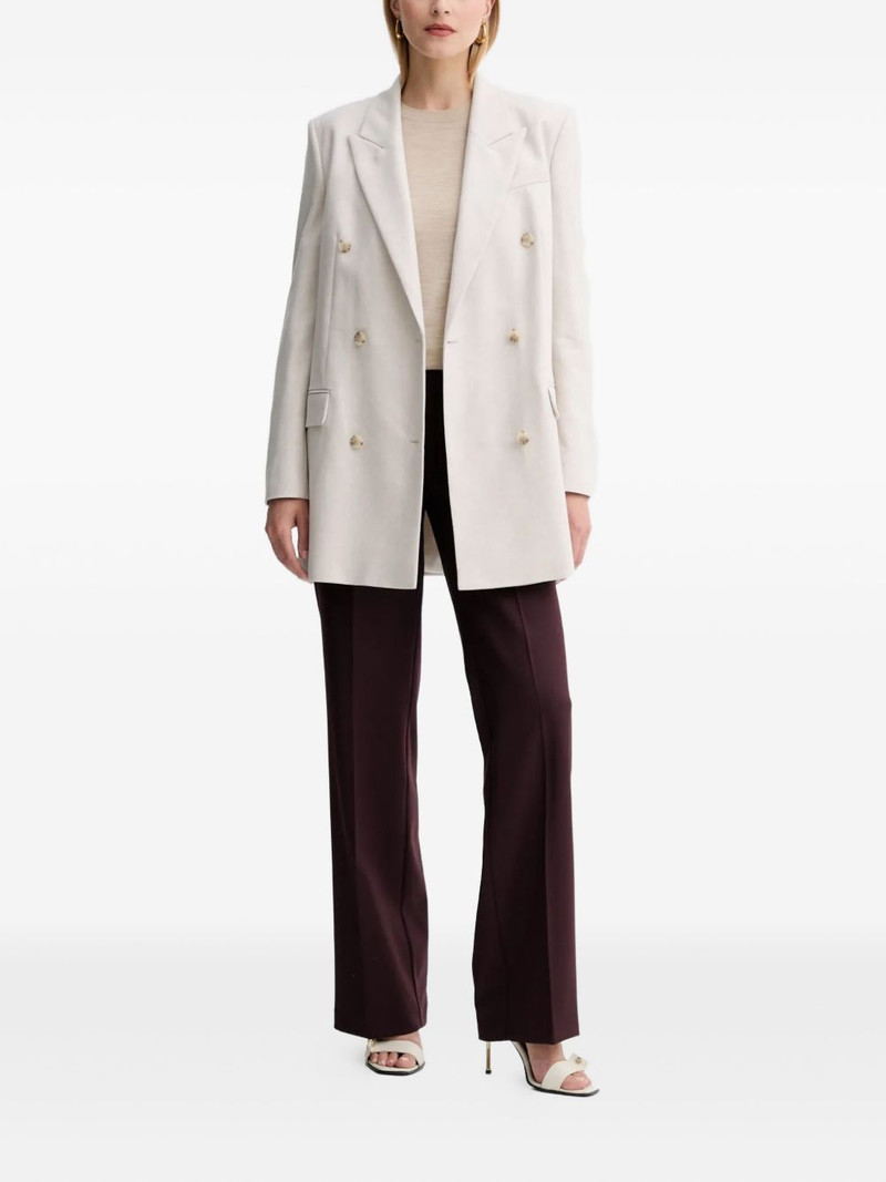 BOSS Jukana double-breasted button blazer outlook