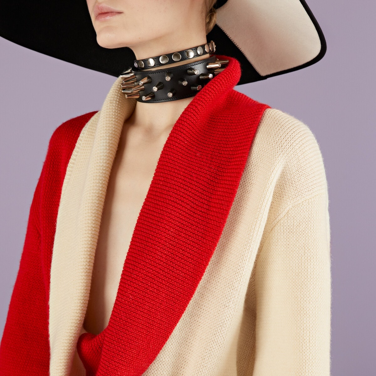 Chunky wool belt sweater - 4