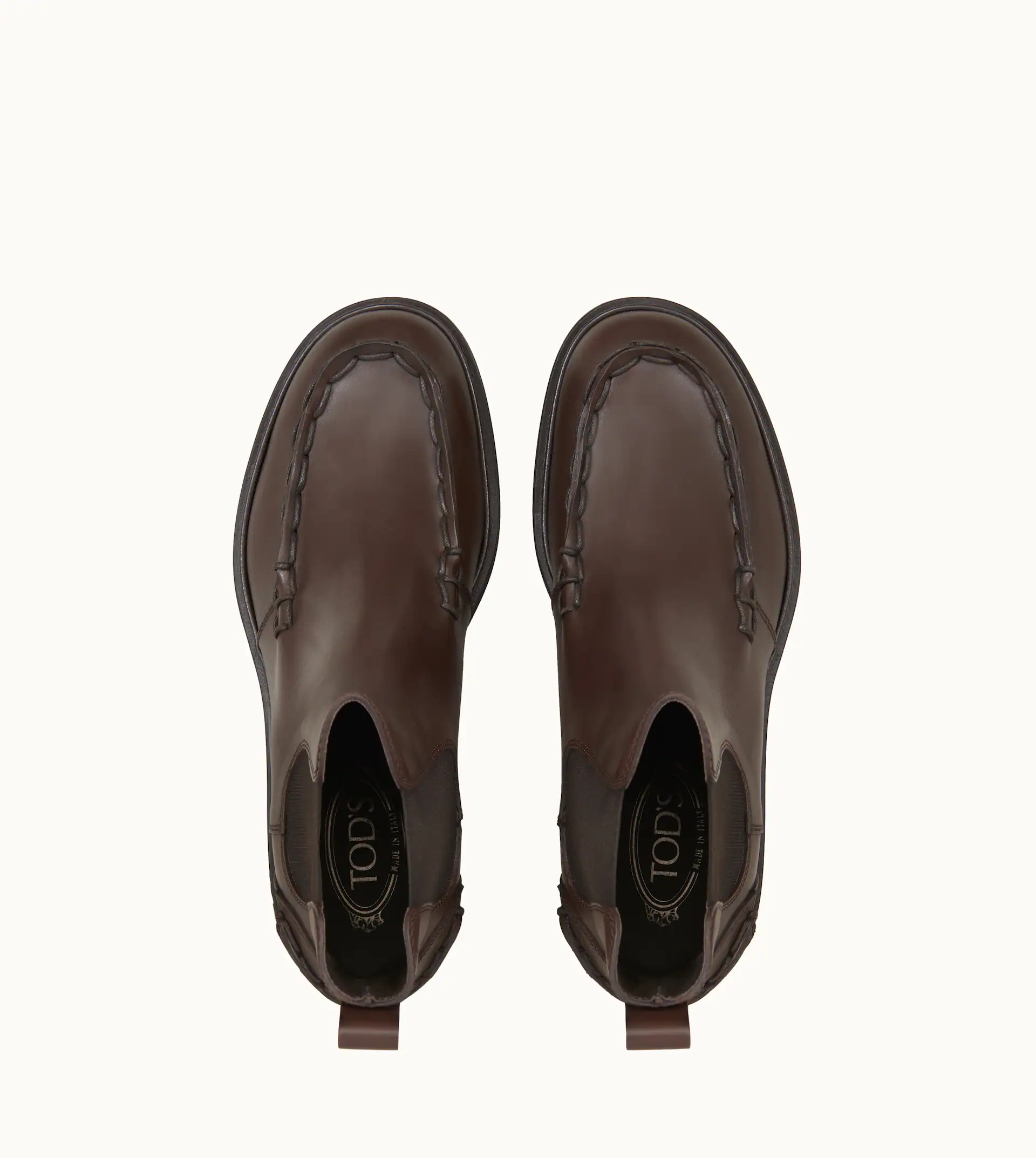 CLINT ANKLE BOOTS IN LEATHER - BROWN - 2