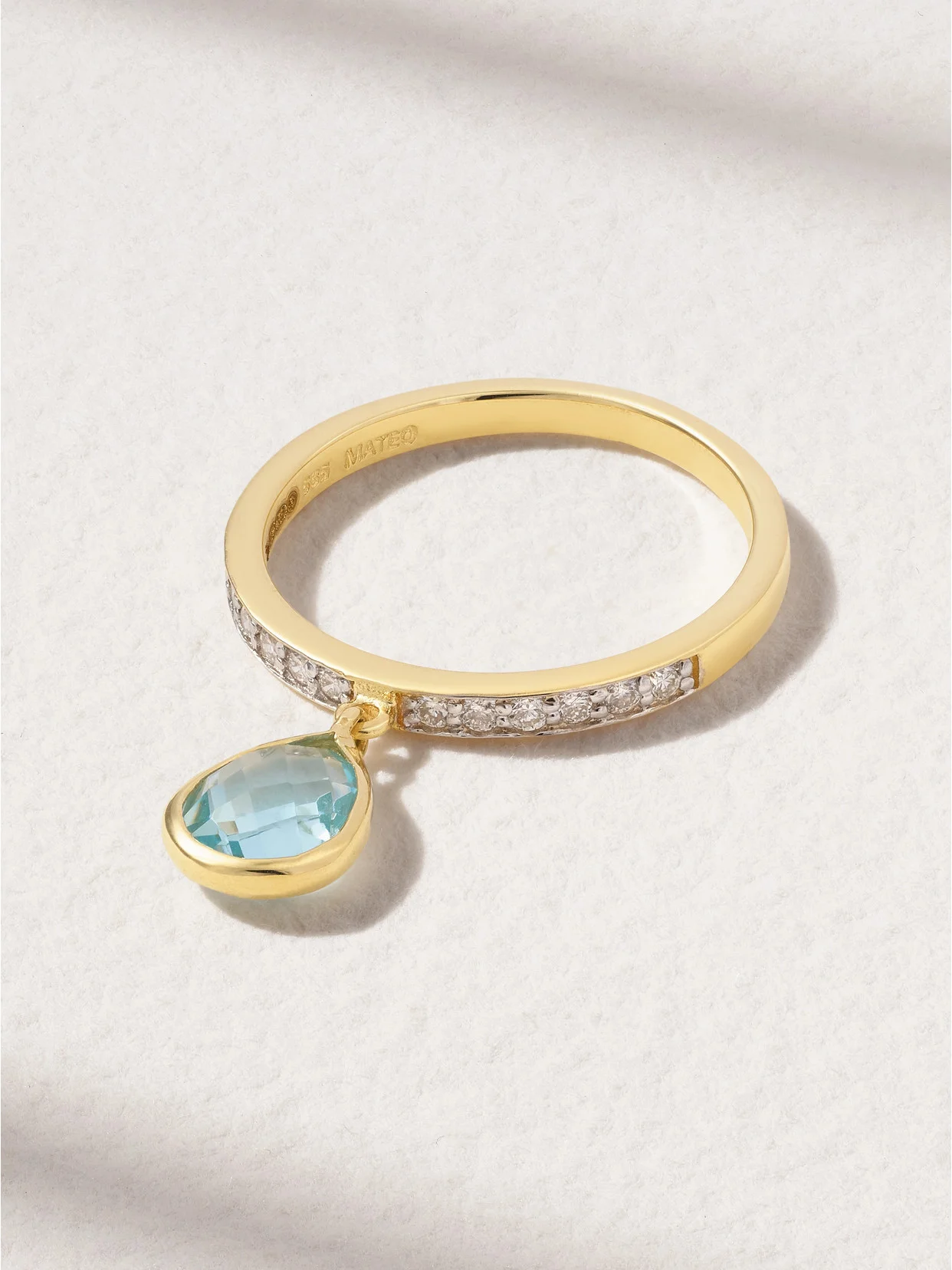 14-karat Gold, Topaz And Diamond Ring - 1