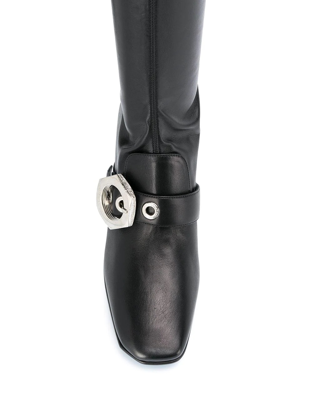 buckle-detail over-the-knee boots - 4