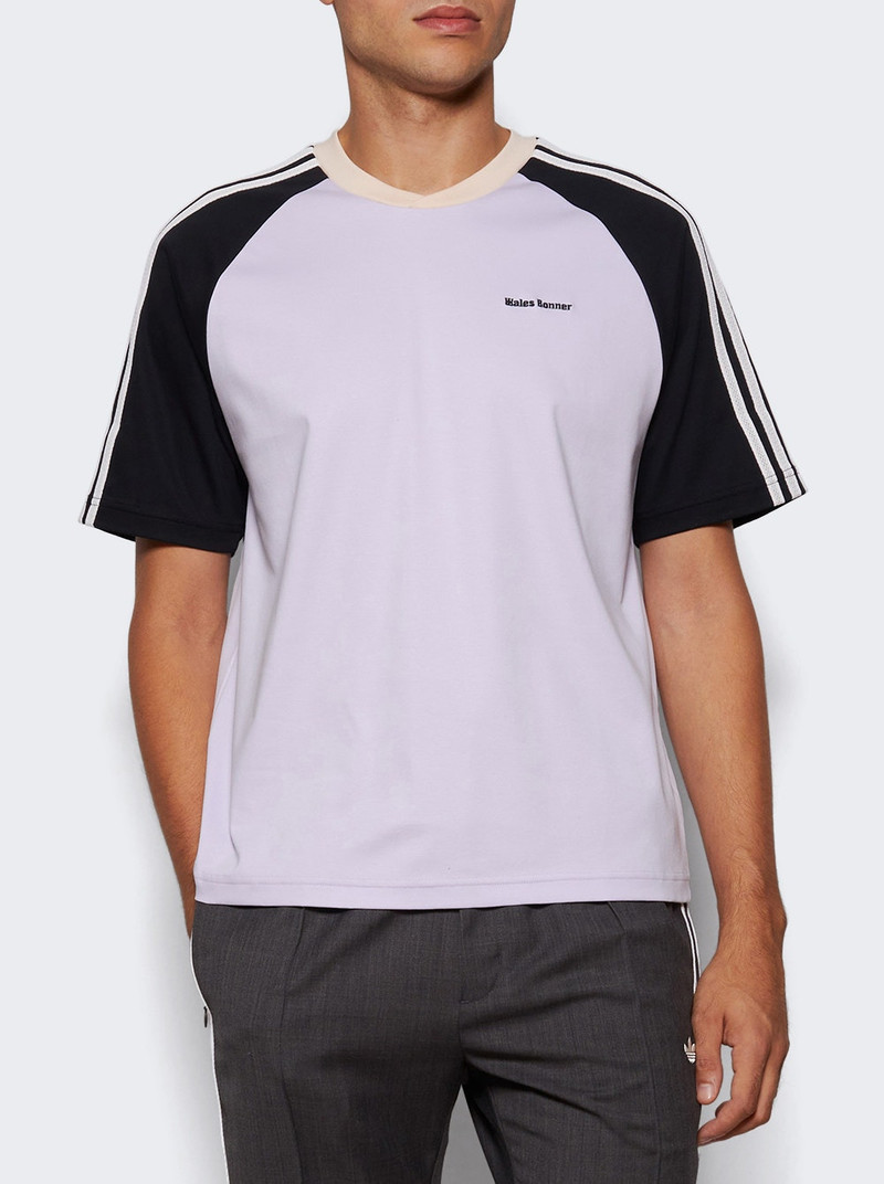 adidas X Wales Bonner Cali Tee Purple Tint And Black outlook