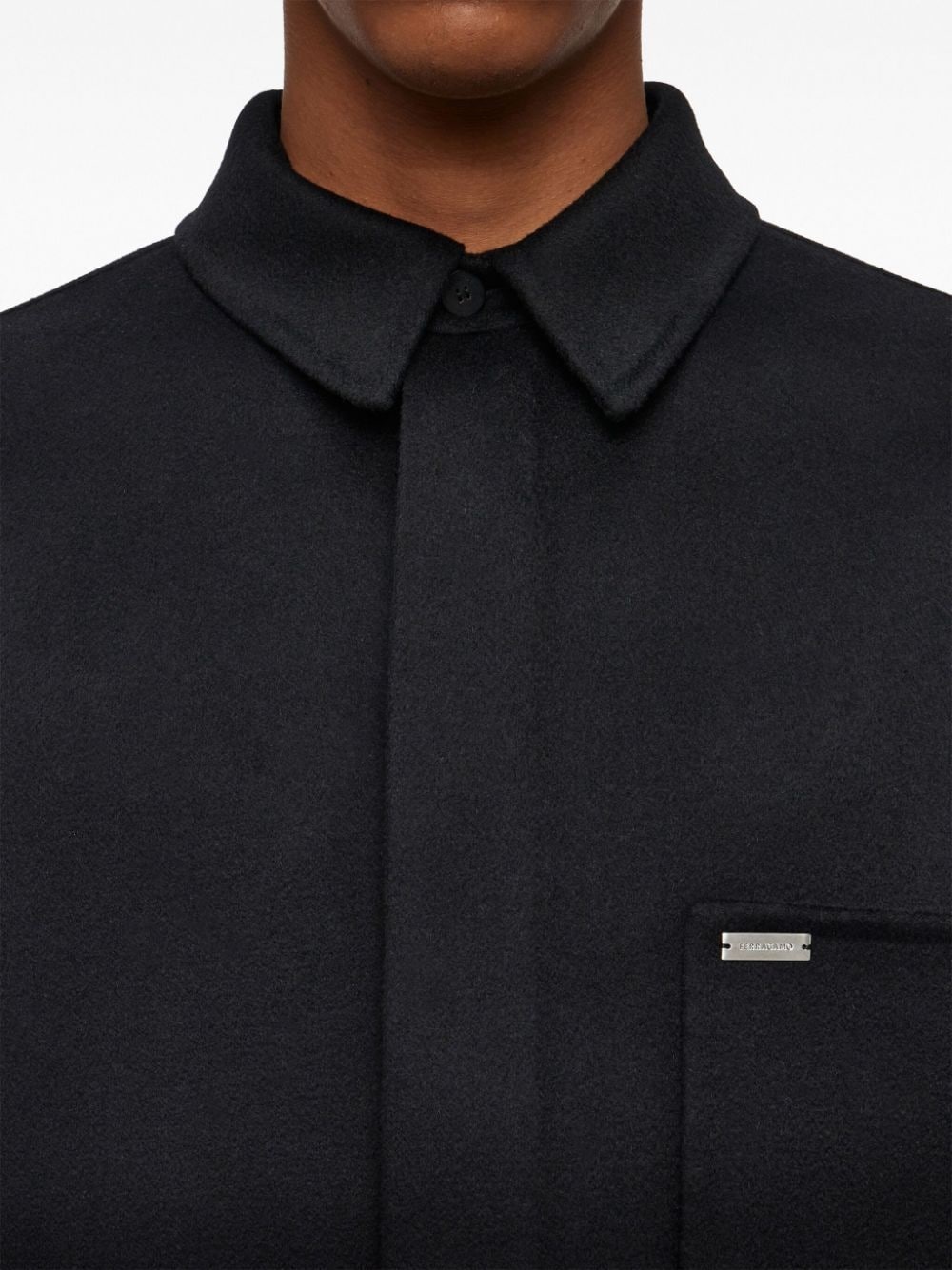 chest-pocket long-sleeve shirt jacket - 5