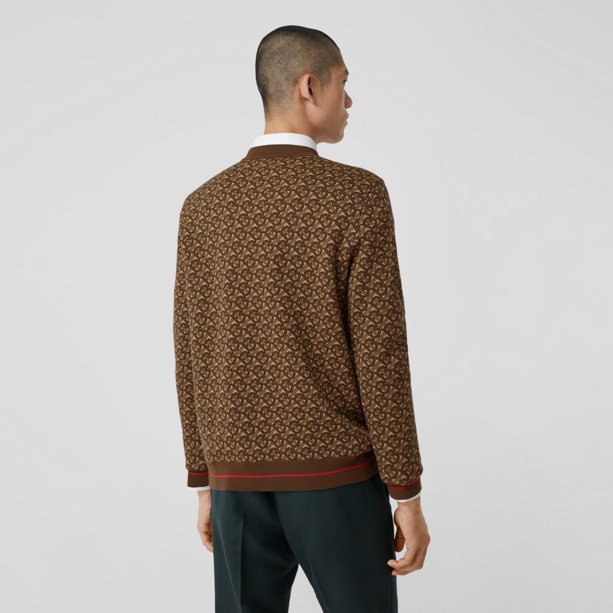 Monogram Merino Wool Jacquard Sweater - 4