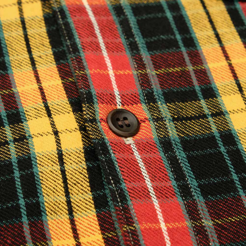 Lot.3022 FLANNEL SHIRTS WITH CHINSTRAP - F-Pattern - ONE WASH - WH-3022F24 4