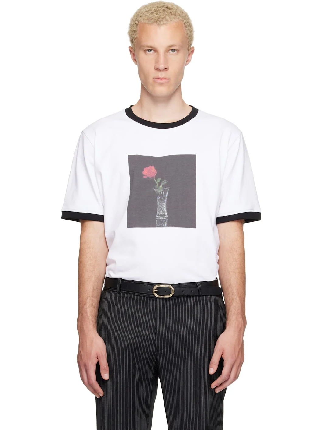 White Rose Print T-shirt - 1