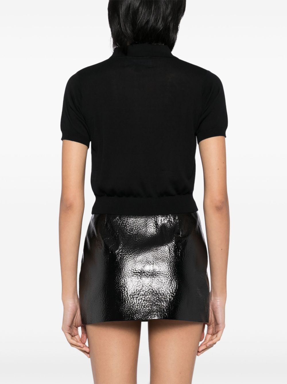 cropped polo top - 4