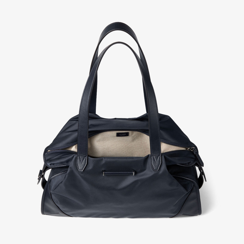 Bar Holdall Large Marine Nylon Holdall with Smooth Calf Leather Trim 3