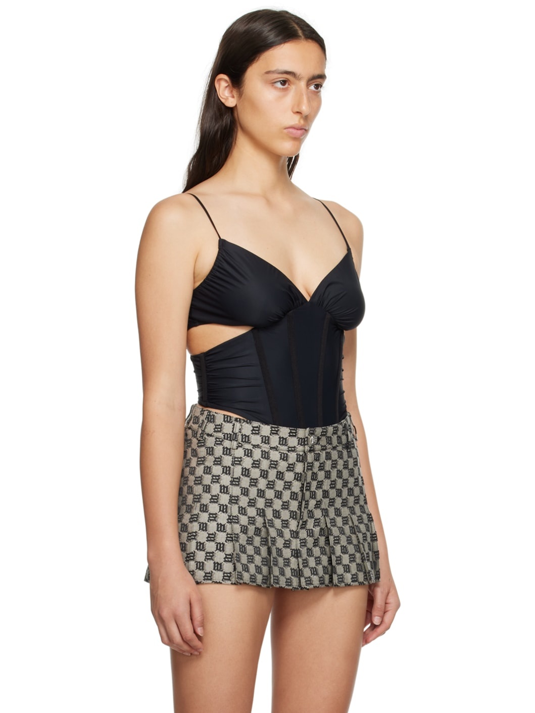 Black Cropped Camisole - 2