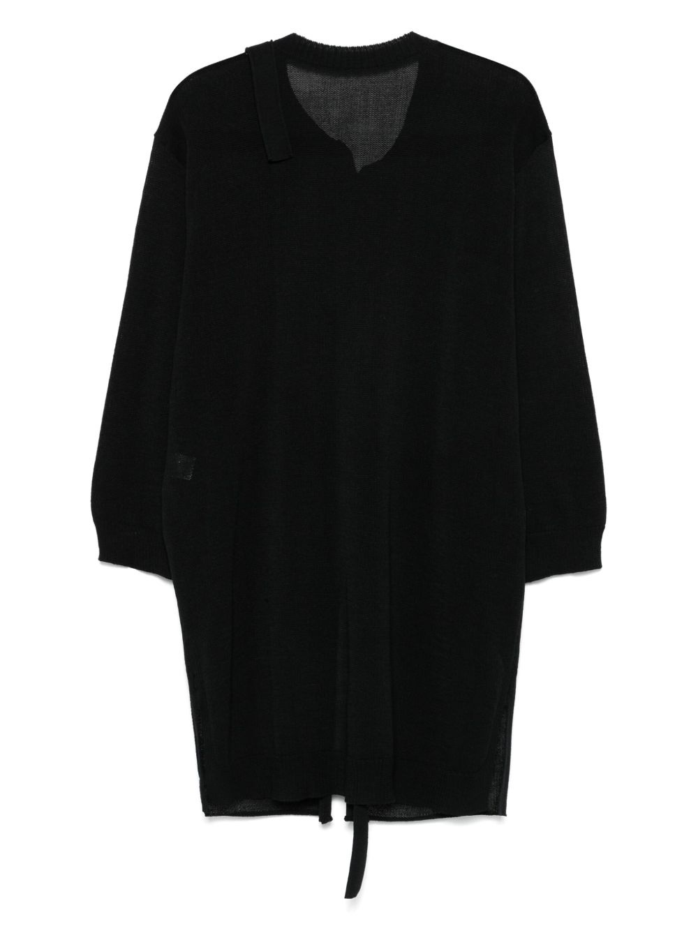 draped knitted cardigan - 2