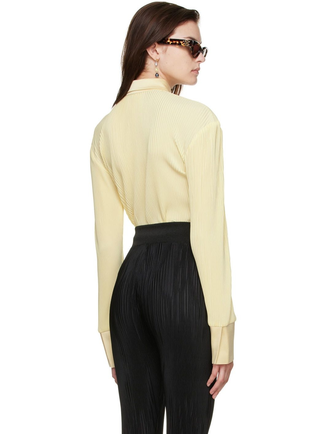 Yellow Polyester Shirt - 3
