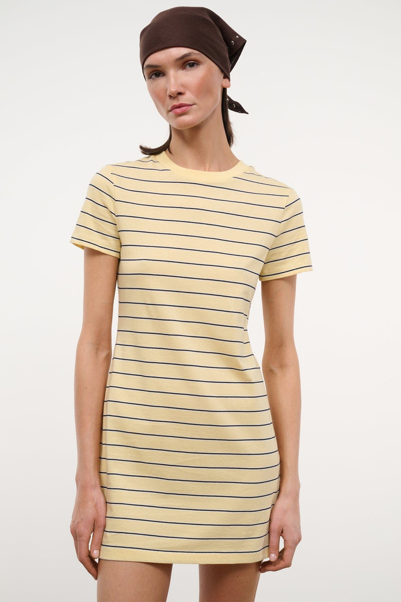 STAUD WADE DRESS MONDAY STRIPE 3