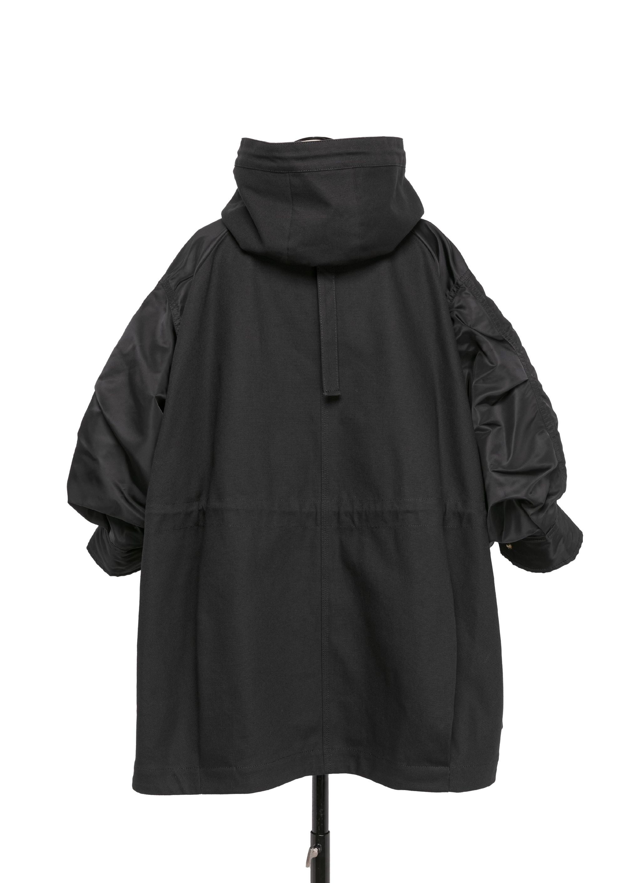 Duck x Nylon Twill Coat — Beige x Khaki – La Garçonne