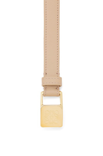 Loewe Amazona padlock belt in  smooth calfskin and brass outlook