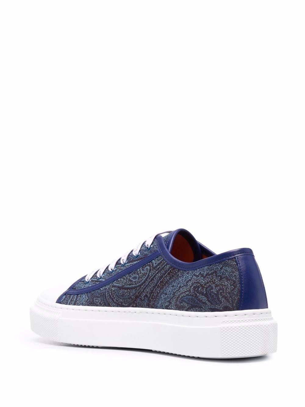 paisley print low-top sneakers - 3