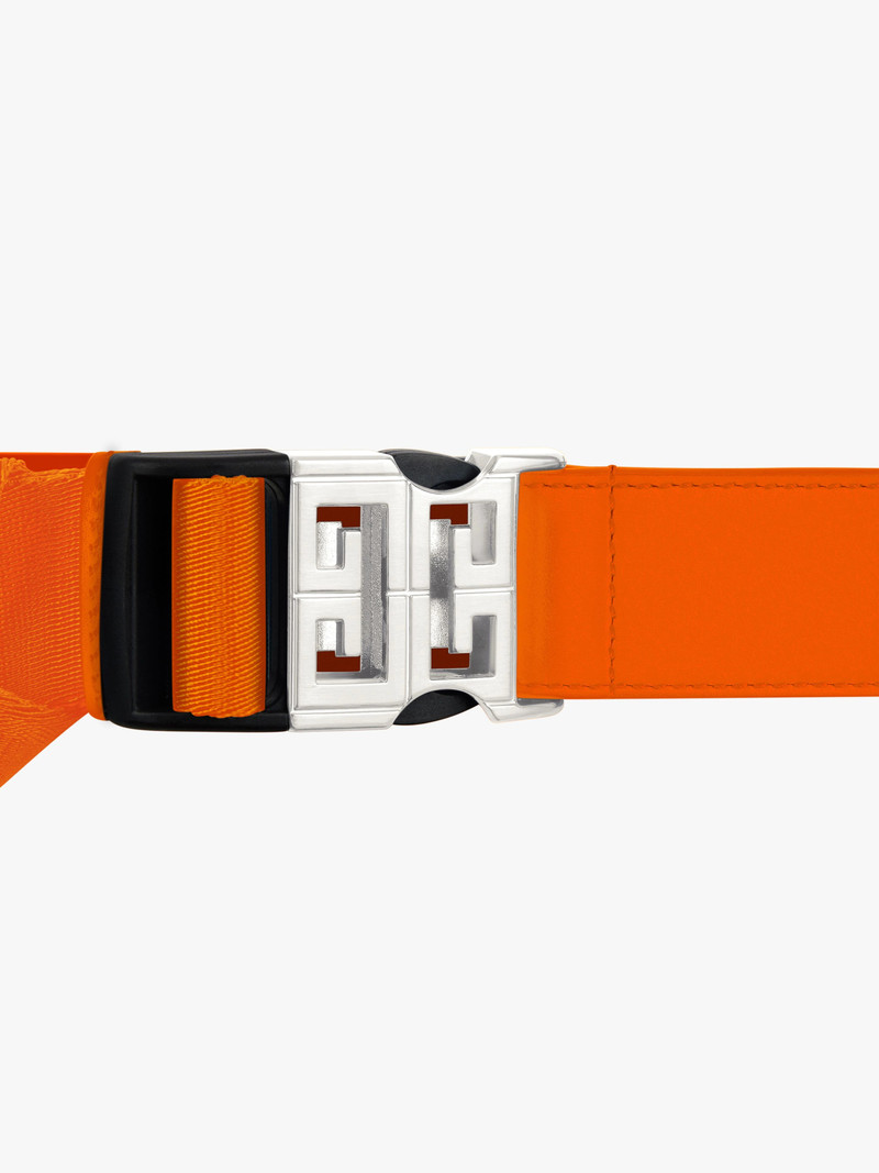 Givenchy GIVENCHY 4G BELT IN LEATHER AND CANVAS outlook