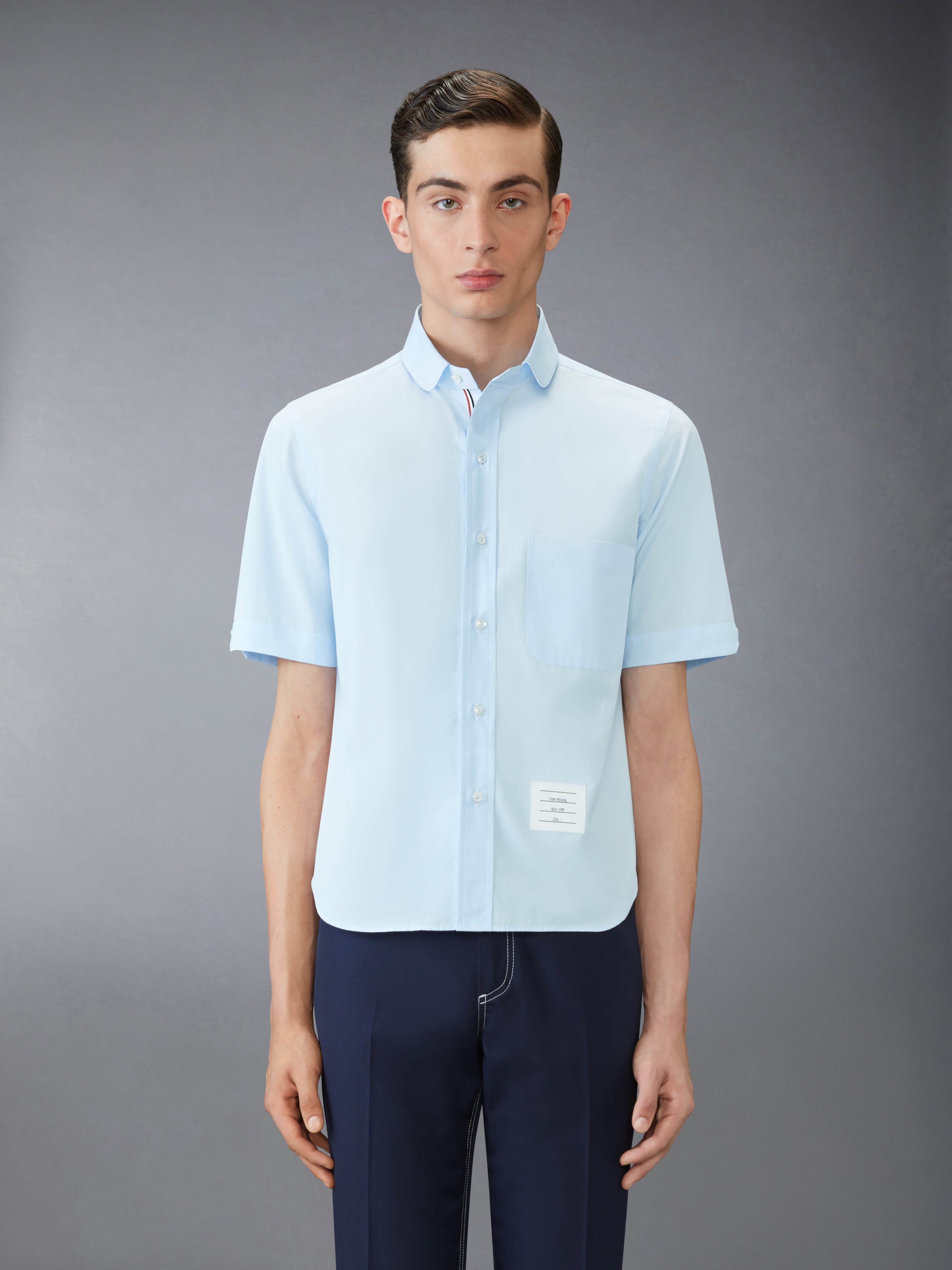 Poplin Round Hem Shirt - 3