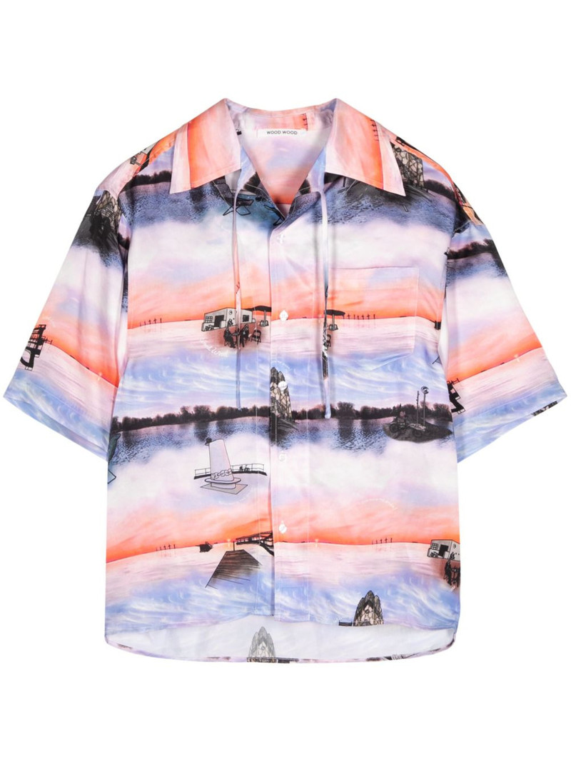 Charlie Holiday-print shirt 1