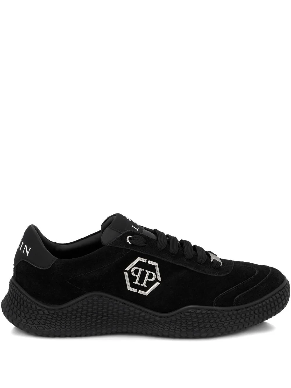 suede hexagon runner trainers - 1