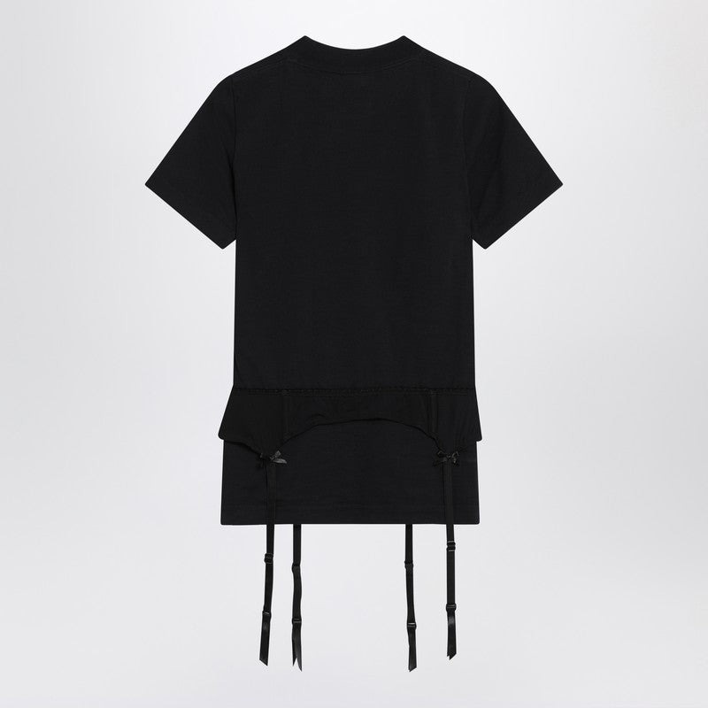 Balenciaga Black Jersey Stretch Lingerie T-Shirt Women - 2