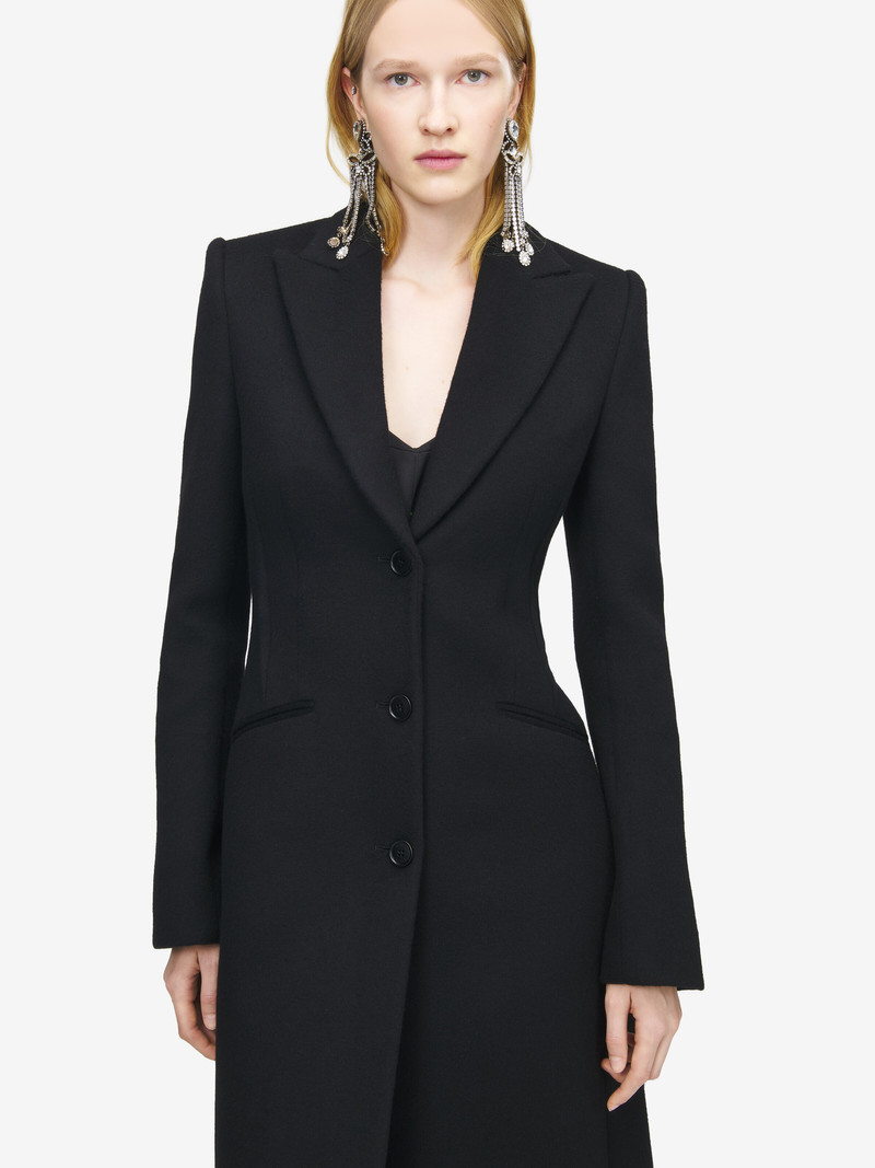 Wool Felt Single-breasted Coat 6