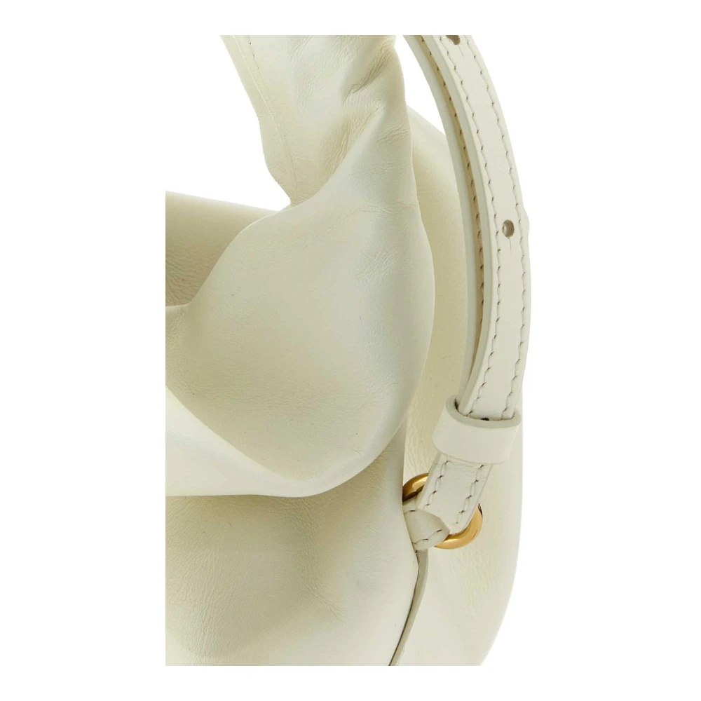 トートバッグ J W ANDERSON Ivory leather mini Twister Hobo handbag JW Anderson Ivory Leather Mini Twister Handbag in Natural | Lyst
