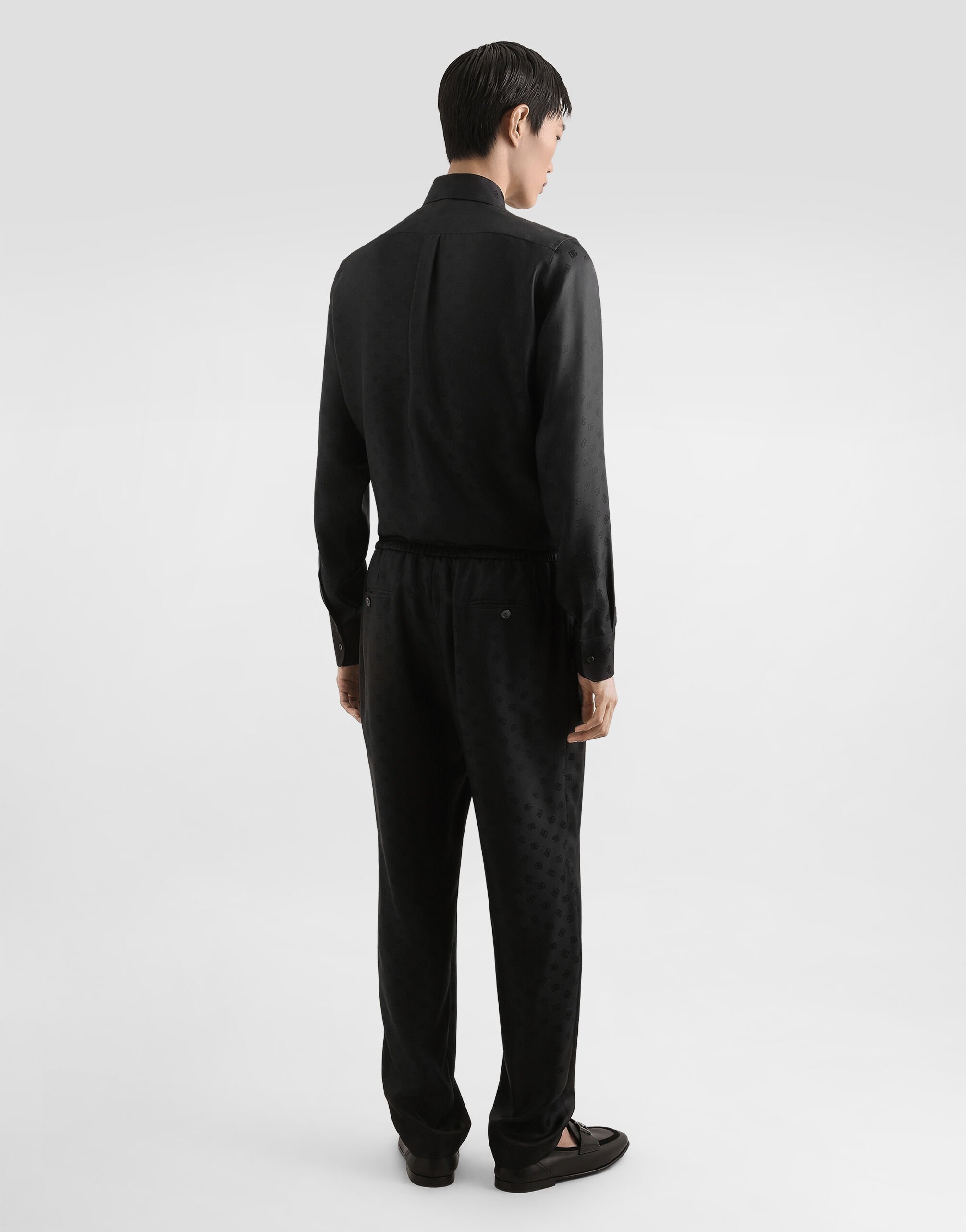 DG logo martini jacquard shirt - 3