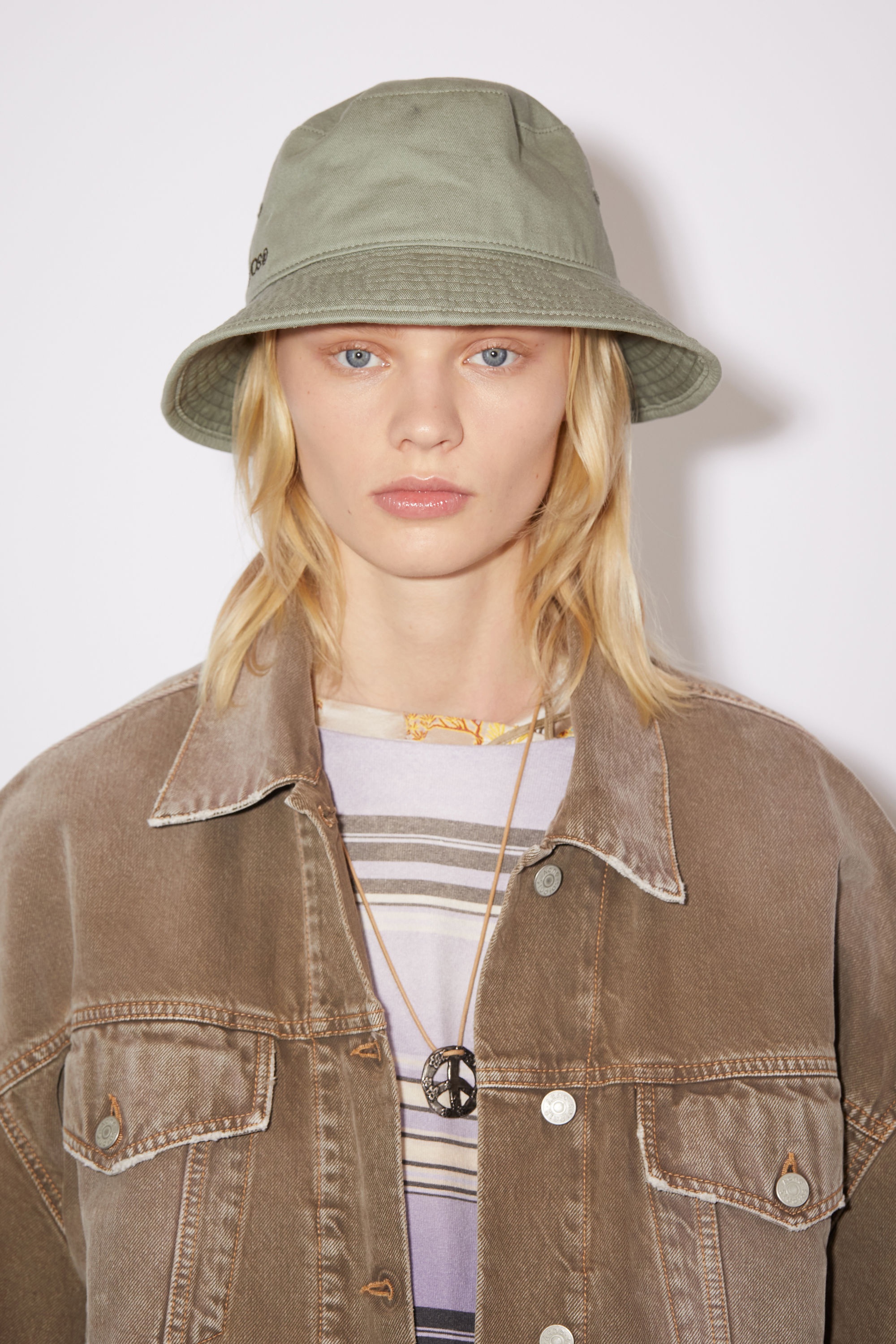 Twill bucket hat - Sage green - 4