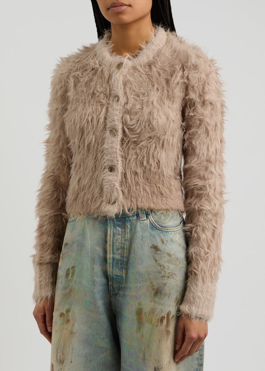 Acne Studios Kradi Textured Knitted Cardigan - 2