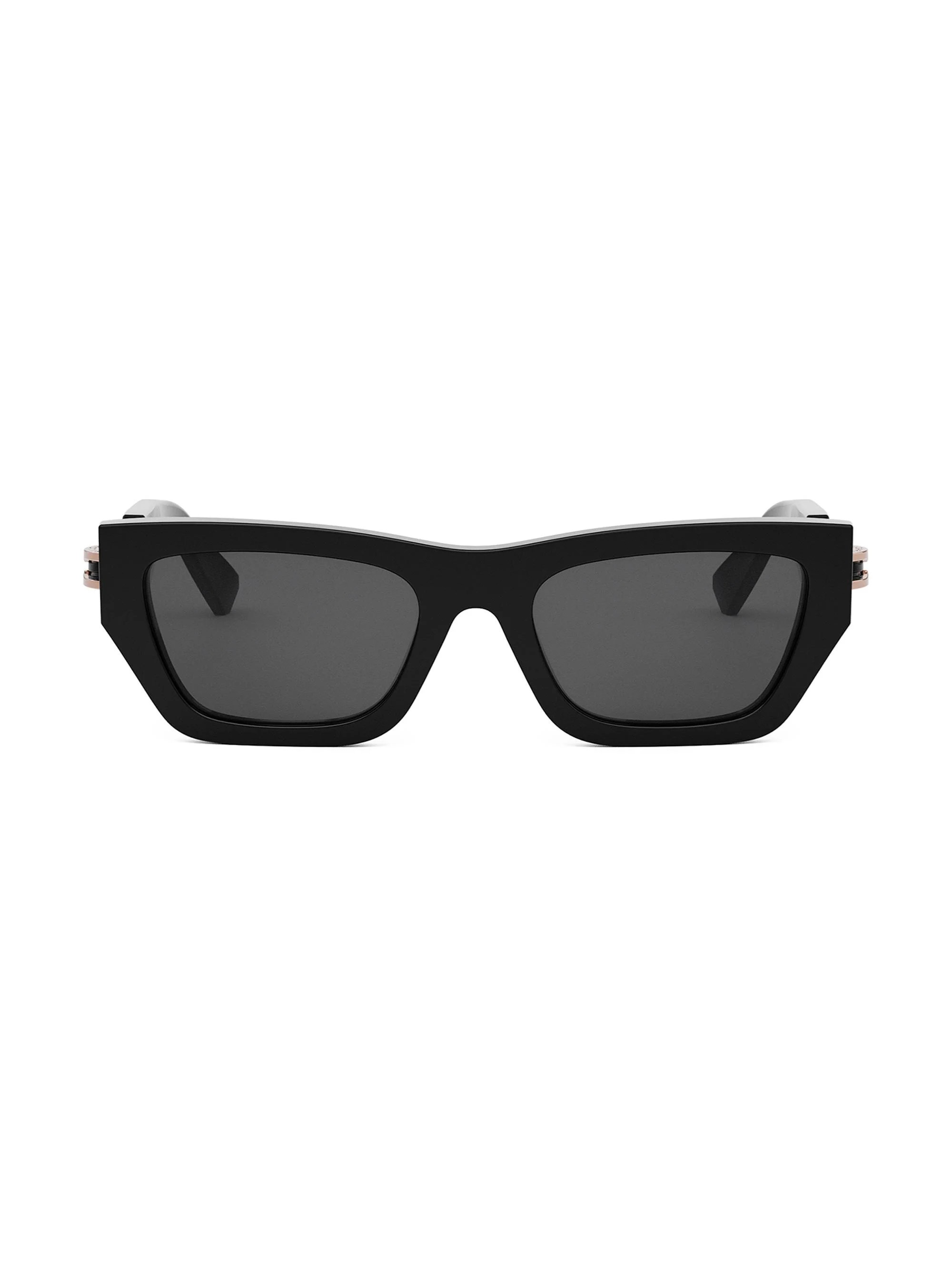 Women's B. Zero1 54MM Rectangular Sunglasses - Black Rose Black - 1