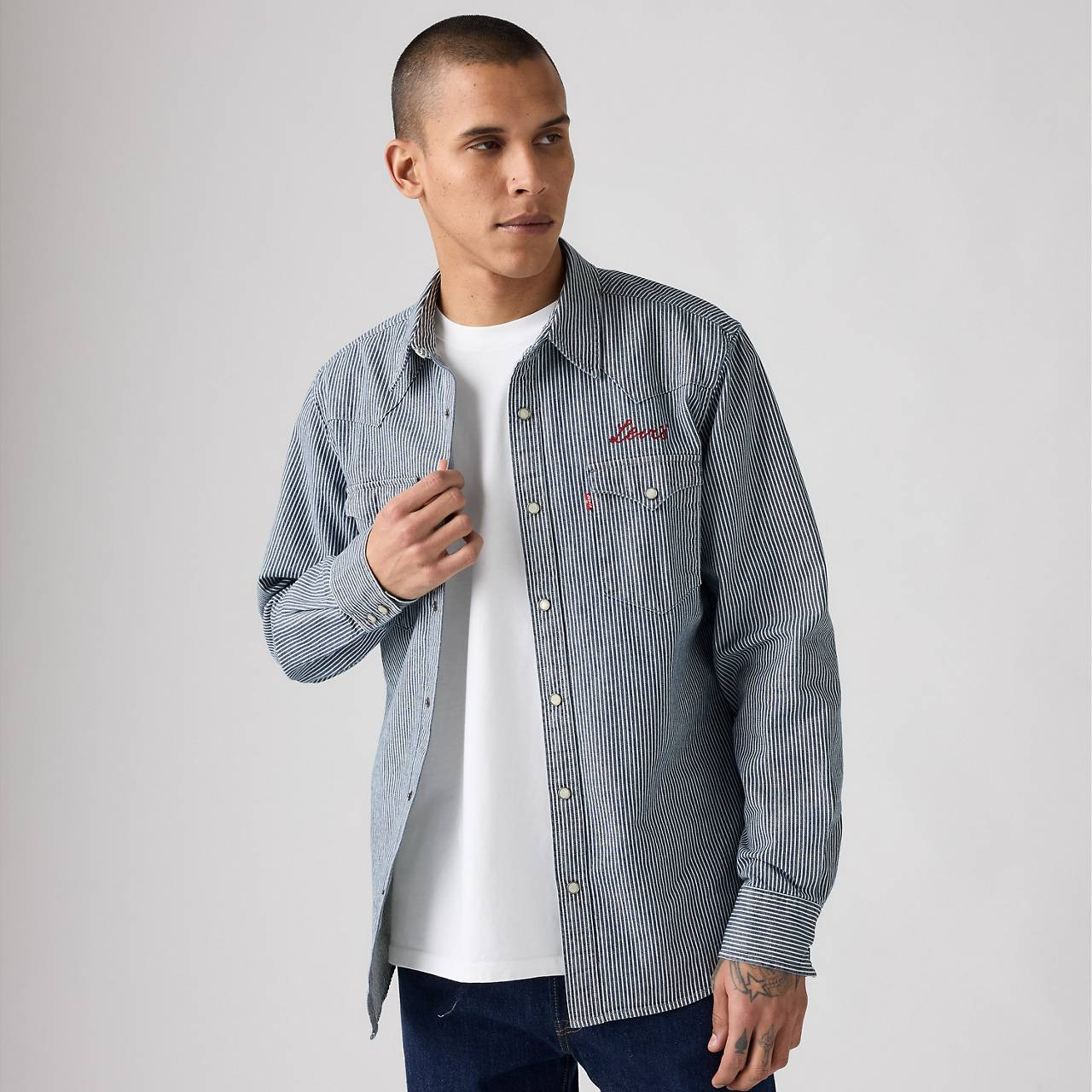 CLASSIC STANDARD FIT WESTERN SHIRT - 3