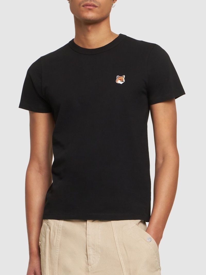 Fox logo cotton jersey t-shirt - 3