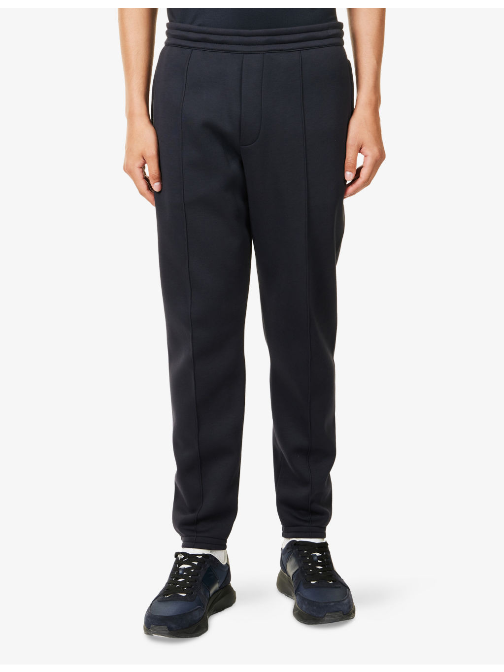 Relaxed-Fit Tapered-Leg Jersey Jogging Bottoms - 3