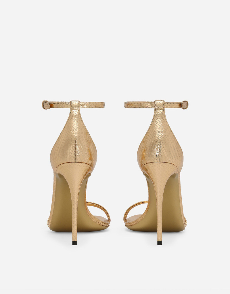 Dolce & Gabbana Python skin sandals outlook
