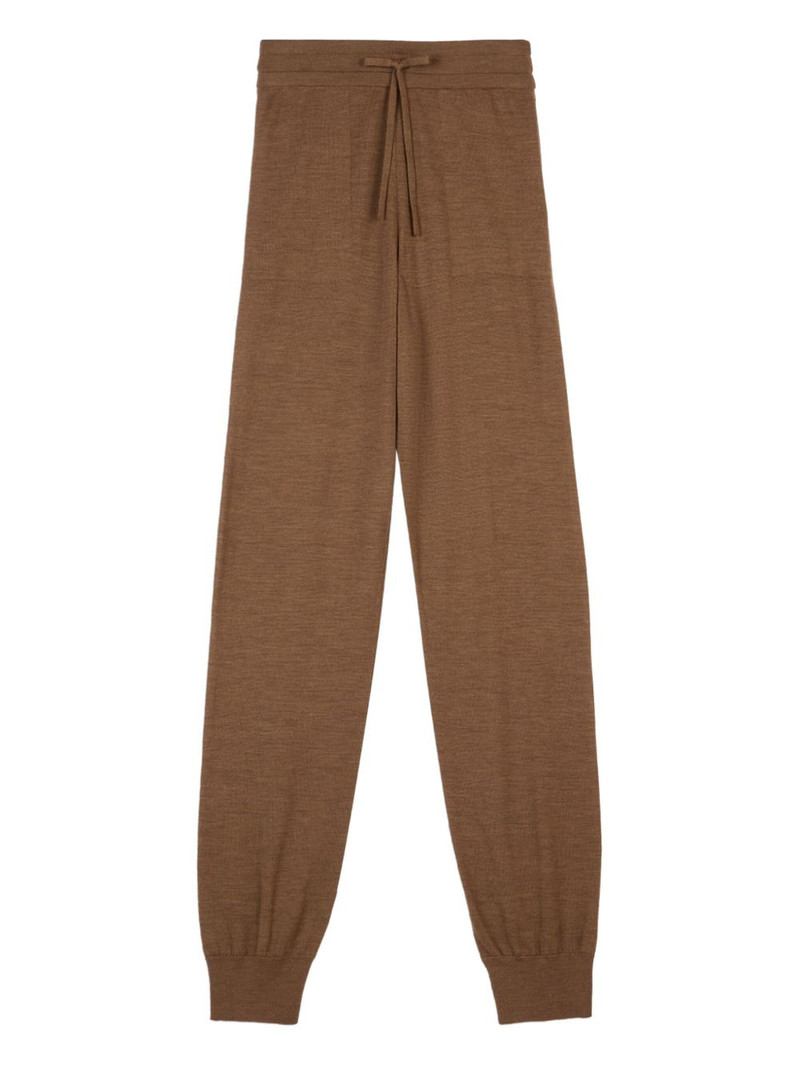 drawstring knitted track pants 1