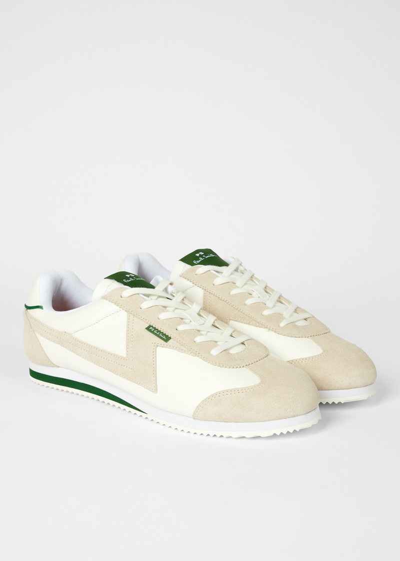 White Tonal 'Atlanta' Trainers 4