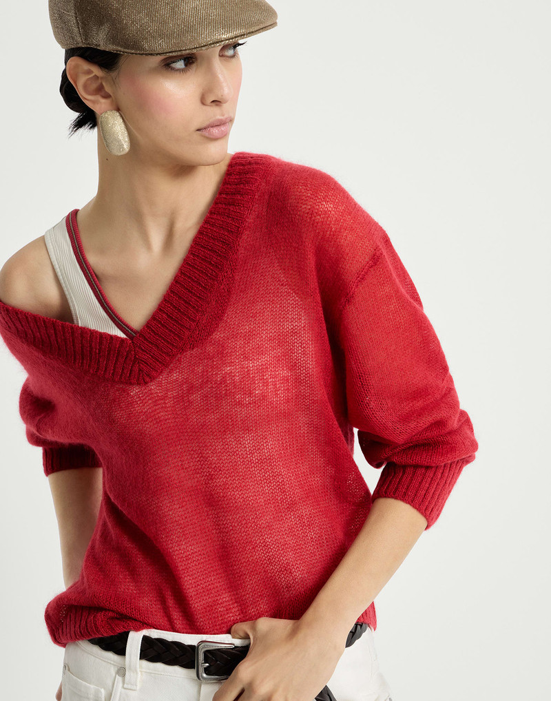 Virgin wool and mohair sweater 5