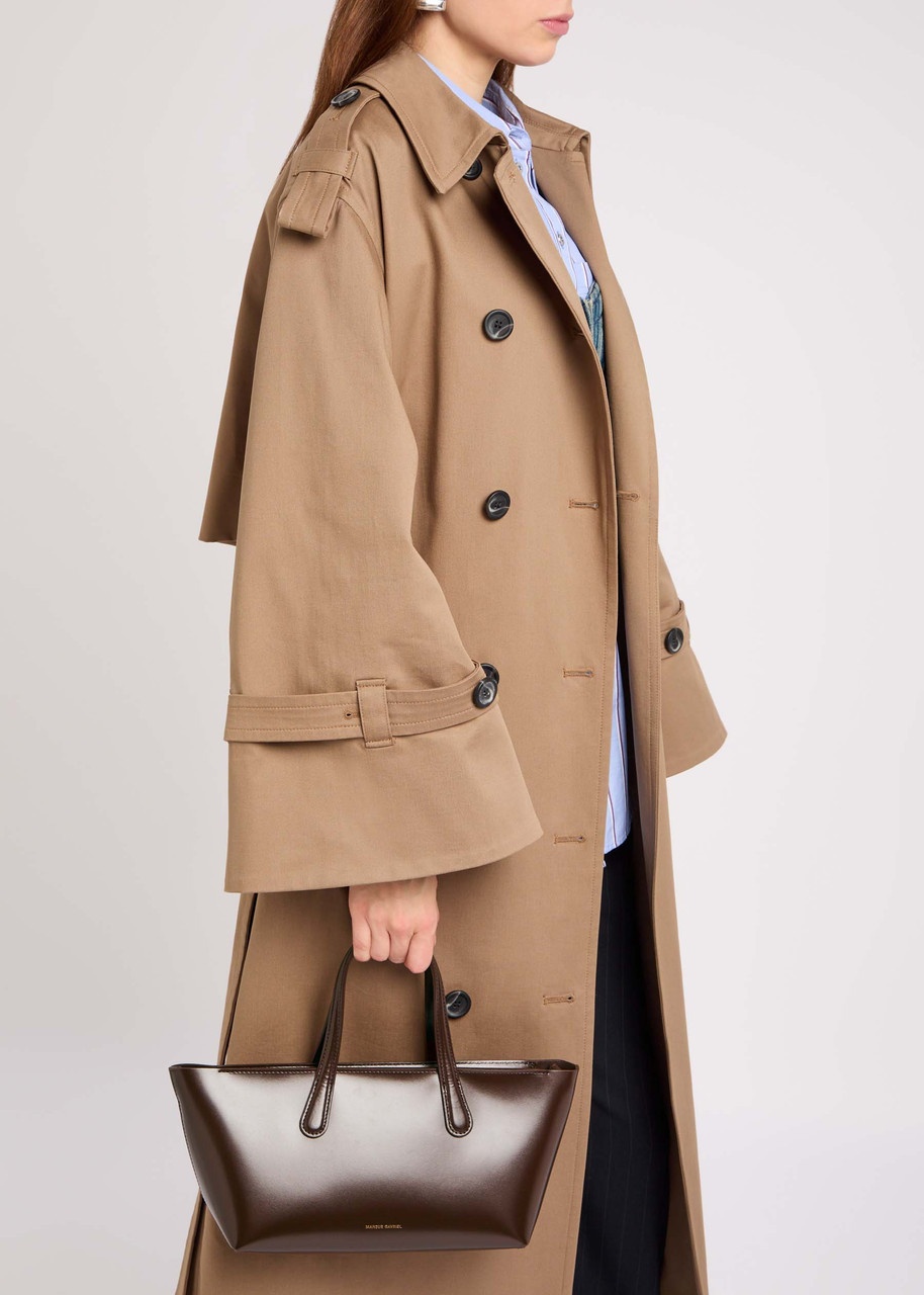 Mansur Gavriel Mini Everyday Glossed Leather top Handle bag - 6